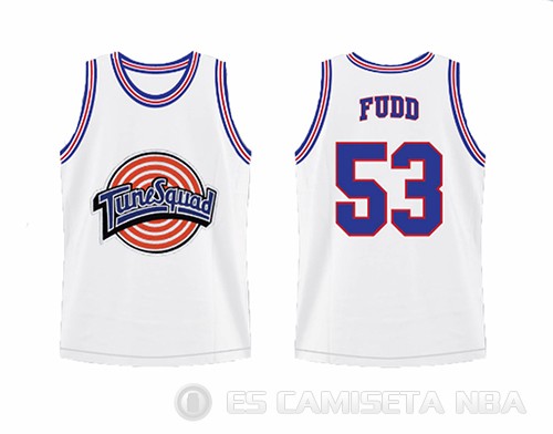 Camiseta Elmer Fudd #53 Tune Squad Blanco - Haga un click en la imagen para cerrar